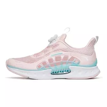 Anta Кроссовки для бега Kids Wind Chaser 4.0 с защитой от скольжения, амортизацией, прочные, дышащие, с низким верхом, детские кроссовки розового и синего цвета 322225516-3 34