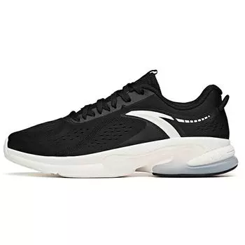 Anta Кроссовки для бега Lifestyle Series Elastic Rubber Technology Low-Go для мужчин, черные, белые, 112125502-1 44.5