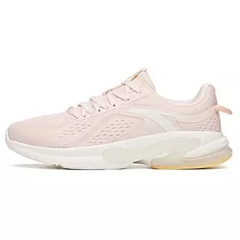 Anta Кроссовки для бега Lifestyle Series Elastic Rubber Technology Low-Go для женщин, белые, розовые, 122125502-3 39