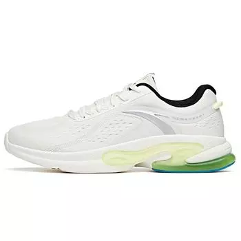 Anta Кроссовки для бега Lifestyle Series Elastic Rubber Technology Low-Go для мужчин, белые, серые, зеленые, 112125502-4 40