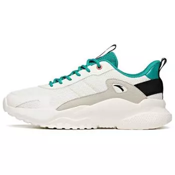 Anta Кроссовки для бега Lifestyle Series Low-Top, мужские, белые, зеленые, серые 912048823-9 40