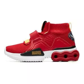 Anta Кроссовки для бега Marvel X Childrens Ability Ring Technology Iron Man, нескользящие, износостойкие, средней высоты, детские кроссовки для бега, красные, черные A31938828-1 39