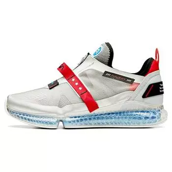 Anta Кроссовки для бега на воздушной подушке Qingtian Collaboration Low-Top, мужские кроссовки серебристо-белого цвета 912015550-8 39
