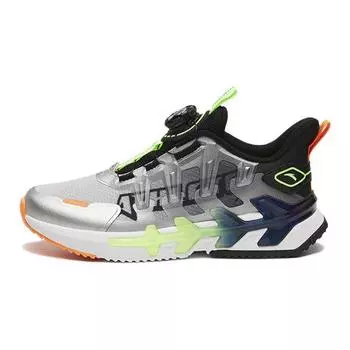 Anta Кроссовки для бега с низким верхом, амортизирующие, нескользящие, износостойкие, дышащие, легкие, детские, черные, серые, оранжевые 312245533-1 37