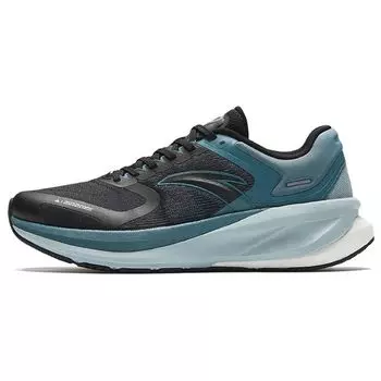 Anta Кроссовки для бега серии Running Sports, нескользящие, водонепроницаемые, с низким верхом, мужские, черные, бирюзовые 112345535-4 41