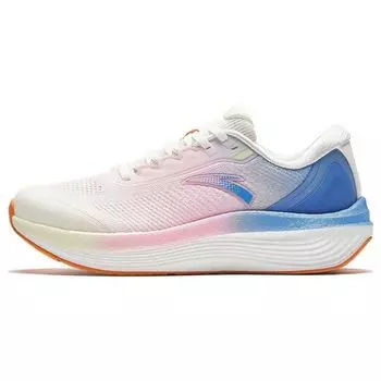 Anta Кроссовки для бега Wanghai Non-Slip, износостойкие, низкие, женские, белые, розовые, синие 922335585-4 37.5