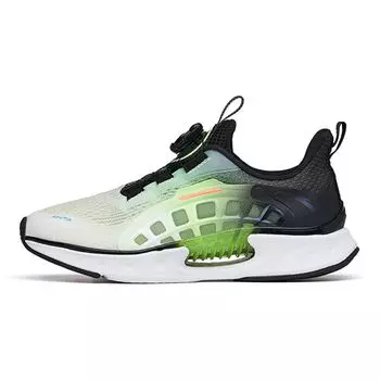 Anta Кроссовки для бега Wind Chaser 4.0 Stubborn Bounce с нескользящей износостойкой дышащей подошвой, детские кроссовки белого, черного, зеленого цвета 312225516-7 35