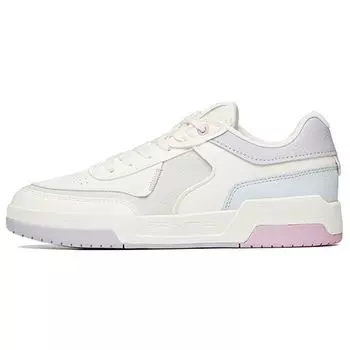 Anta Кроссовки для скейтбординга Lifestyle Series Waffle Durable Breathable Low-Go Women Sneakers White Gray Purple 922118081-1 38