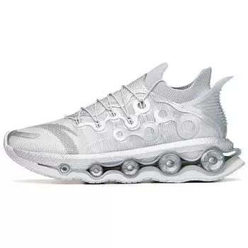 Anta Кроссовки Energy Ring Cushioning, легкие, прочные, нескользящие, с низким верхом, мужские, серебристые, 112215559-5 40