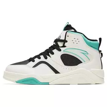 Anta Кроссовки Flame 3.0 с флисовой подкладкой, нескользящие, амортизирующие, износостойкие, средней высоты, мужские кроссовки, белые, синие 112248088-11 40