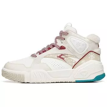 Anta Кроссовки Flame Christmas Colorway с нескользящей подошвой средней высоты мужские кроссовки белые серые 112238090R-4 40.5