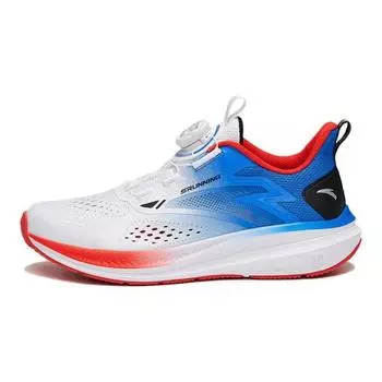 Anta Кроссовки Hailang Lite Mesh прочные дышащие с низким верхом для профессиональных бега, детские кроссовки синего и белого цвета 312325534-9 33