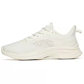 Anta Кроссовки Hydrogen Run 3 легкие, амортизирующие, нескользящие, прочные, с низким верхом, женские, цвет слоновой кости и белого 122235570S-2 39