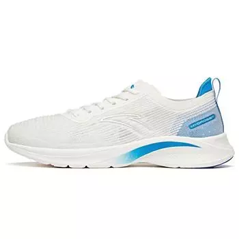 Anta Кроссовки Hydrogen Run 3 легкие, амортизирующие, нескользящие, прочные, дышащие, с низким верхом, мужские, цвет слоновой кости и белого цвета 112125540-1 42