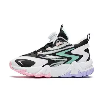 Anta Кроссовки Kids Summit 2.0, удобные, нескользящие, амортизирующие, повседневные, детские, черные, белые 322246973H-10 37