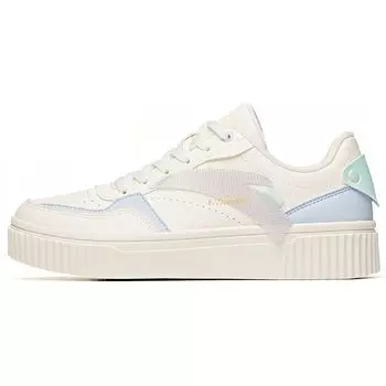 Anta Кроссовки Lifestyle Series Casual Comfortable Slip Non-Slip Durable Low Top для скейтбординга для женщин White Blue 922228021-2 35.5