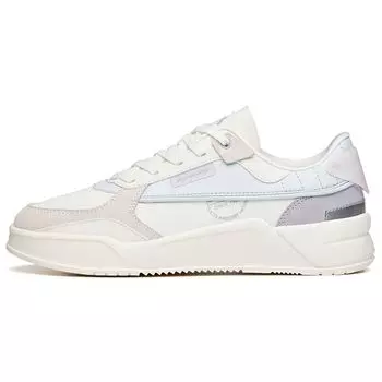 Anta Кроссовки Lifestyle Series Casual Low-Top для скейтбординга, женские, белые, серые, фиолетовые 922138823-3 35.5