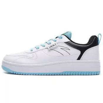 Anta Кроссовки Lifestyle Series Durable Breathable Low-Top для скейтбординга для мужчин, белые, черные, 912138012-1 44.5