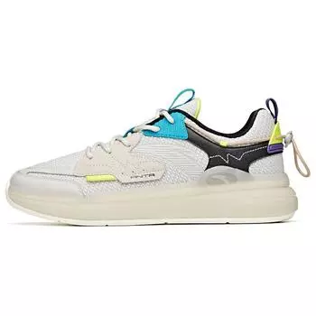 Anta Кроссовки Lifestyle Series из искусственной кожи, износостойкие, нескользящие, с низким верхом, для скейтбординга, мужские, серые, черные, синие 912118050-2 43