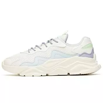 Anta Кроссовки Lifestyle Series Mesh Shock Absorbing Durable Low Top Sports Casual Shoes Women sketches White Purple Blue 922048820-5 38.5
