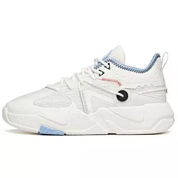Anta Кроссовки Lifestyle Series Non-Slip Durable Low-Go для скейтбординга Женские кроссовки Синие Белые 122138084-1 36