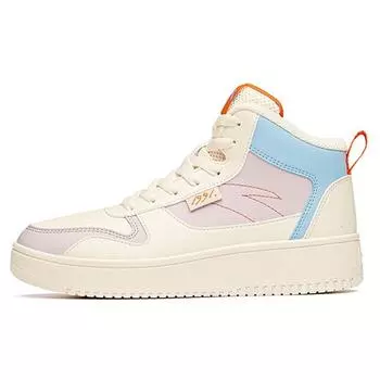 Anta Кроссовки Lifestyle Series Non-Slip High-Top женские кроссовки белые фиолетовые синие 922038010-10 37.5
