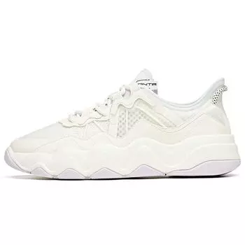 Кроссовки Anta Lifestyle Series с нескользящей подошвой, прочные, легкие, с низким верхом, женские, белые, фиолетовые 122128081-3 39