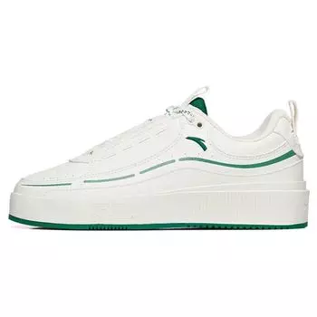 Anta Кроссовки Lifestyle Series Non-Slip Shock Absorbing Durable Low-Top женские кроссовки Белый Зеленый 922228033-1 36.5