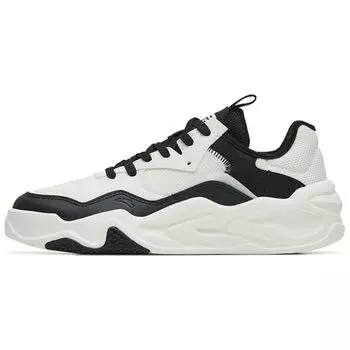 Anta Кроссовки Lifestyle Series Non-Slip Shock Absorbing Durable Low-Top женские кроссовки Белый Черный 122248085-2 39