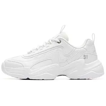Anta Кроссовки Lifestyle Series Non-Slip Wear-Stick Dad Shoes Low-Top Women Silver White 92938862-3 35.5