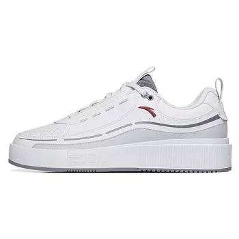 Anta Кроссовки Lifestyle Series с нескользящей износостойкой подошвой для скейтбординга, мужские, белые, серые 912228033-8 40.5