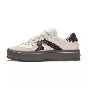 Anta Кроссовки Lifestyle Series Simple Versatile Non-Slip Wear-Stick с низким верхом для скейтбординга для женщин бежевые 922448003-2 38.5