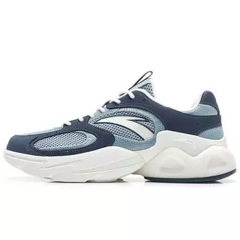 Anta Кроссовки Lifestyle Series Slip Resistant Durable Rebound Low Top Sports Casual Shoes Men sketches Gray Blue 112328892-3 39