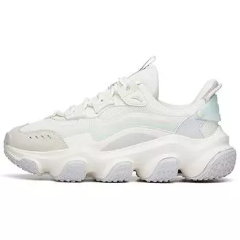 Anta Кроссовки Lifestyle Series Zhou Bai 2.0 с амортизацией, нескользящие, с низким верхом, для папы, женские, белые, серые, зеленые 922218883-1 38.5