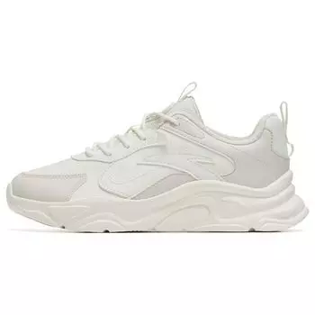 Anta Кроссовки Little Millennium 2.0 из синтетической кожи, нескользящие, теплые, низкие, спортивные, повседневные, женские, белые, серые 122248891-6 38.5