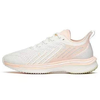 Anta Кроссовки Mach 1.0 Running Series Professional с амортизацией, нескользящие, износостойкие, с низким верхом, женские, белые, розовые 122135562-2 36