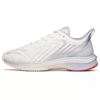 Anta Кроссовки Mach 1.0 Running Series с амортизацией, нескользящие, износостойкие, с низким верхом, женские, белые, серые, серебристые 122135562-3 36.5