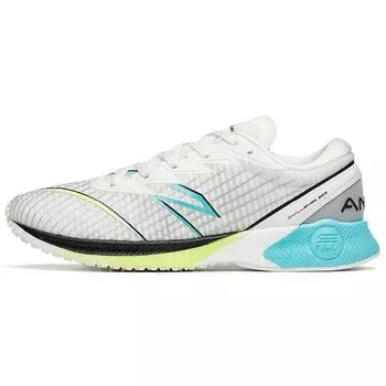 Anta Кроссовки Marathon Shock Absorbing Non Slip Wear Resistance Air-Top Running Shoes Men Sneakers White Green Silver 112215562S-2 44.5