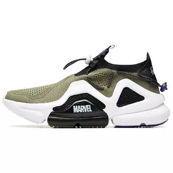 Anta Кроссовки мужские из ткани Green Giant Shock Absorbing Non Slip Wear Resistance Breathable Low-Top Running Shoes White Black 91928811-8 42