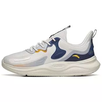Anta Кроссовки мужские Lingyun 2 Leather Splicing Non-Slip Wear-Stick-Top Running Shoes Gray Blue 112145541R-3 43