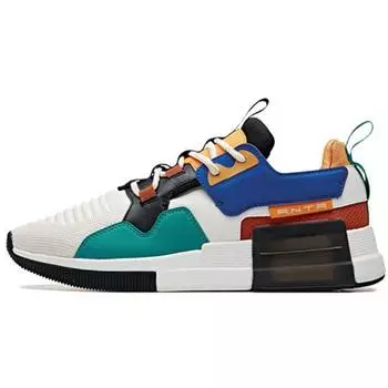 Anta Кроссовки мужские Magic Cube Spliced Low-Top, белые, оранжевые, черные 11948888-3 43