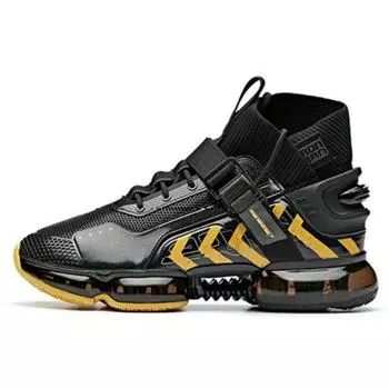 Anta Кроссовки мужские Marvel X Iron Man High-Top, черные, желтые, 91947012-1 40
