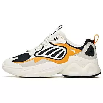 Anta Кроссовки мужские Millennium 2.0 Non-Slip Wear-Sticked Low-Top Dad Shoes Black White Yellow 112128896-5 40.5