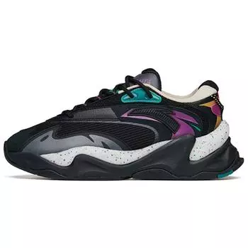Anta Кроссовки мужские Pulse Casual Durable Lightweight Dad Shoes с низким верхом, черные, фиолетовые 112148833R-1 39
