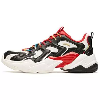 Anta Кроссовки мужские с низкой амортизацией, износостойкие, белые, черные, красные 112018882-7 41