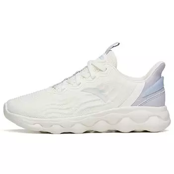 Anta Кроссовки Running Series Bounce Shock Absorbation Low Top для женщин, кроссовки белые, фиолетовые 122145530R-1 38.5