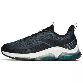 Anta Кроссовки Running Series Cushioning Low-Top для бега, мужские кроссовки, черные, зеленые 112145502-5 40.5