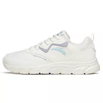 Anta Кроссовки Running Series из кожи с амортизацией, нескользящие, прочные, с низким верхом, женские, белые, фиолетовые 922145573-8 35.5