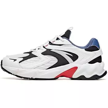 Anta Кроссовки Running Series из кожи с низким верхом для бега, мужские кроссовки, белые, черные, красные 912045581-1 40.5