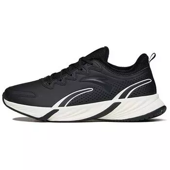 Anta Кроссовки Running Series с флисовой подкладкой, нескользящие, износостойкие, теплые, низкие, мужские, цвет черный, белый 112145523-12 40